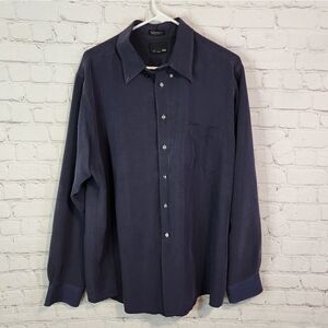 Men's Bill Blass longsleeve button-down shirt, size Large